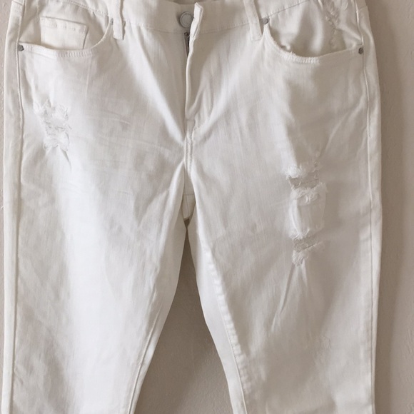 BLANK NYC Crop GIRlfriends Jeans White size 27 - Picture 3 of 5